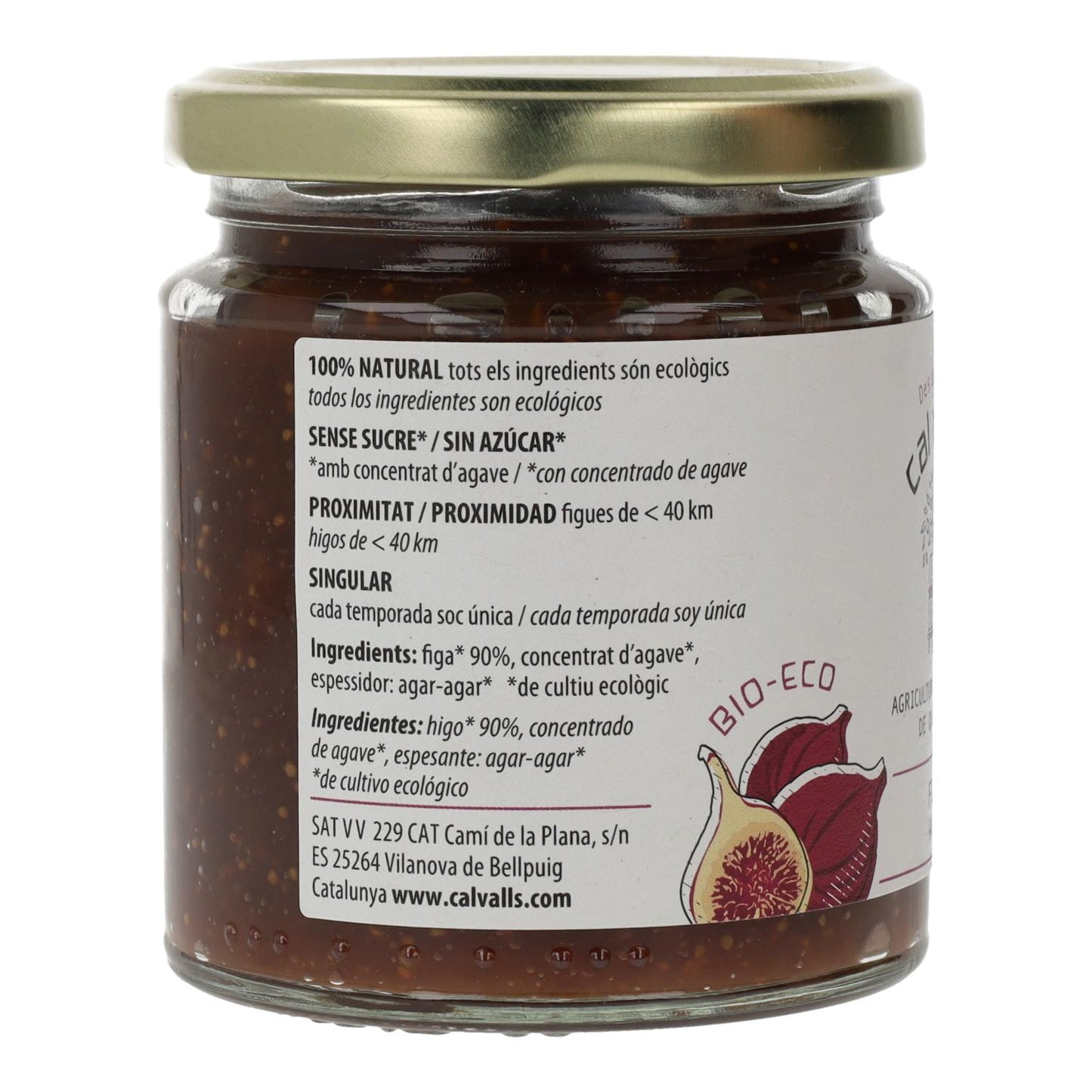 Geleia de Figo Biológica Cal Valls, 240 g