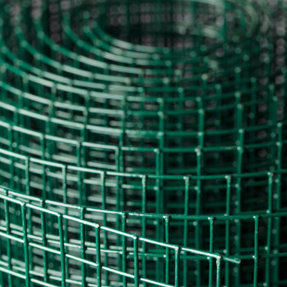 Malla Metalica Plastificada| 1x25m| Composición 80% Acero Galvanizado/20% Pvc|malla Para Cercos| Reticula 6x6mm_1