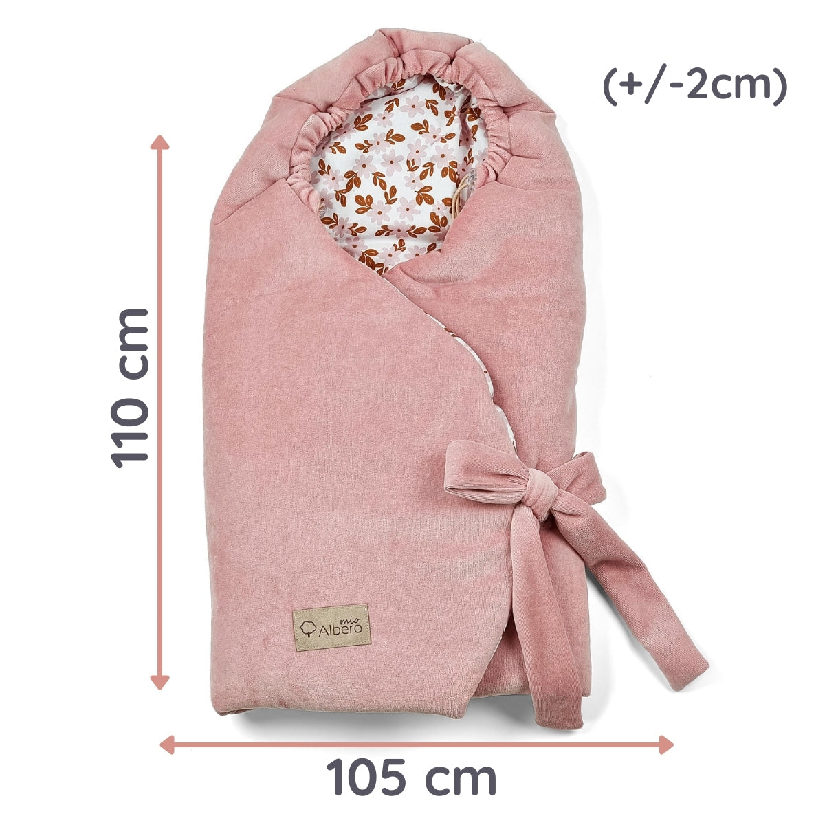 Saco Portabebé Inivero Algodón-velour Unviersal Retro Flower_3