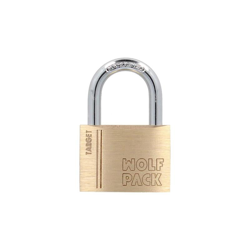 Candado Laton Arco Normal 40 Mm. Serie Target. Arco Endurecido. Candado Maletas, Candado Taquillas, Candado Puertas