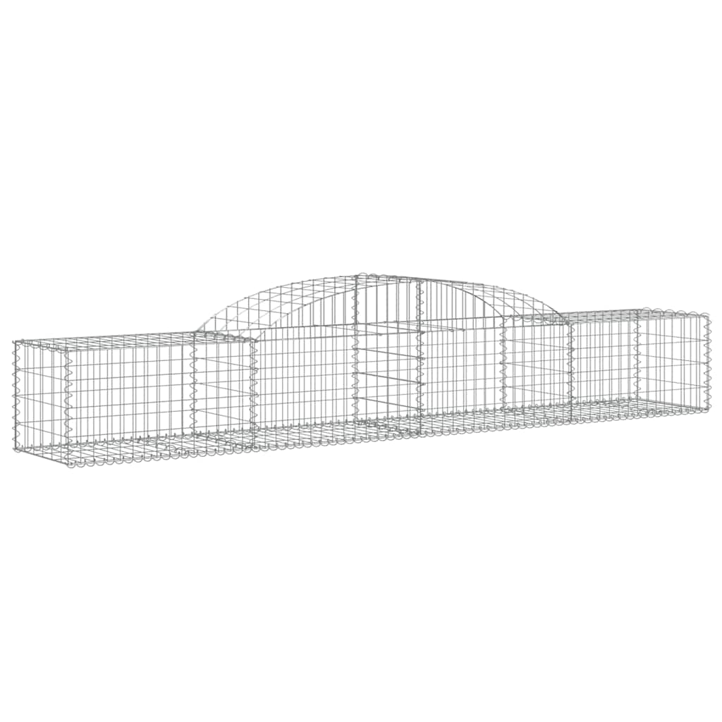 Cestas De Gaviones 30 Uds Forma De Arco Hierro 300x50x40/60 Cm_2