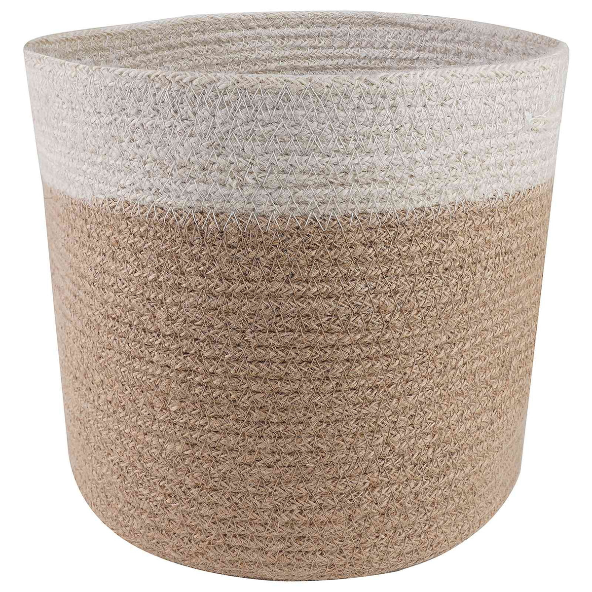 Set De Macetas De Planta 2 Uds. Natural Y Blanco Ø 28 X 28 Cm_3