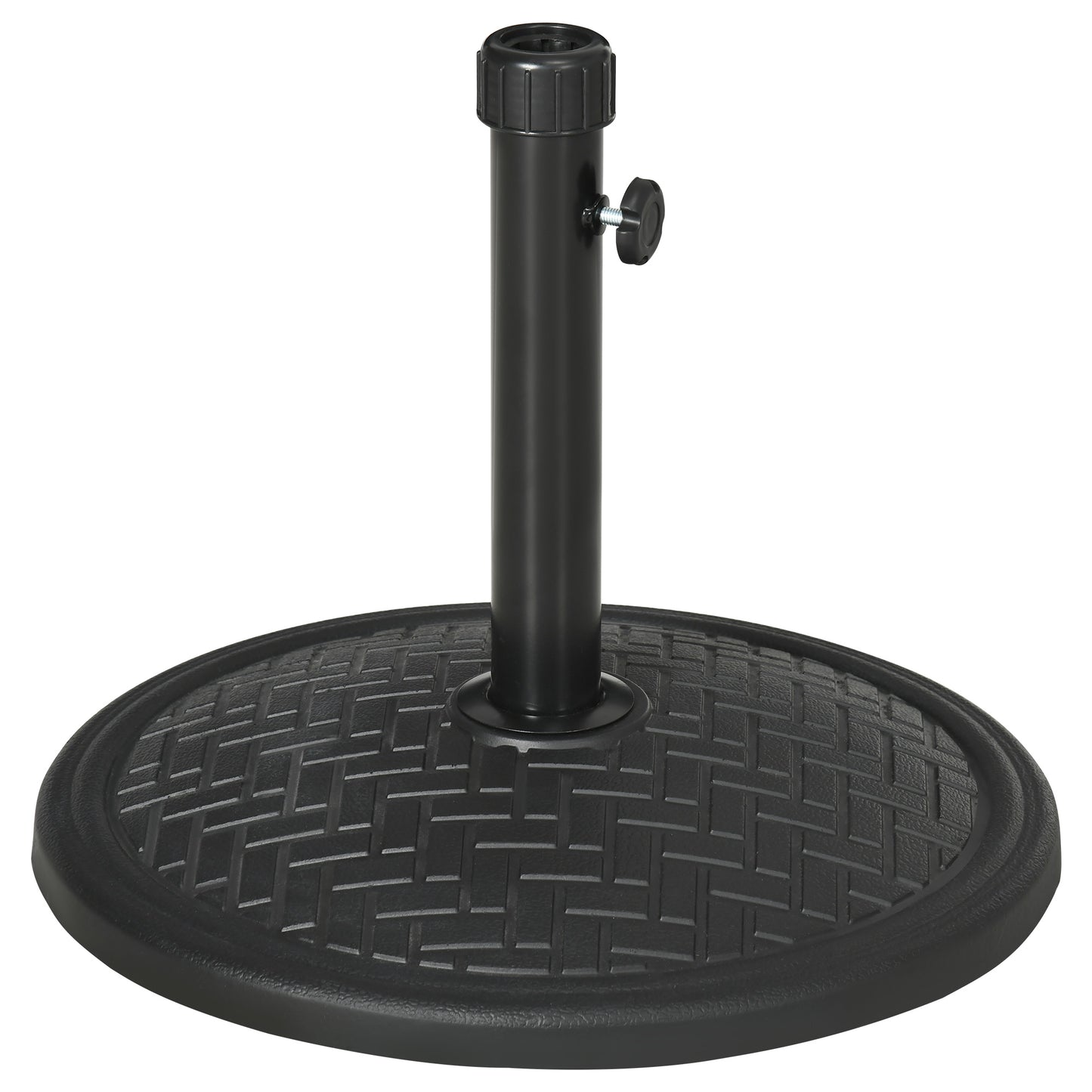 Outsunny Base De Sombrilla De Hormigón 14 Kg Para Mástil De Ø32-38 Mm Ø46x34 Cm_0
