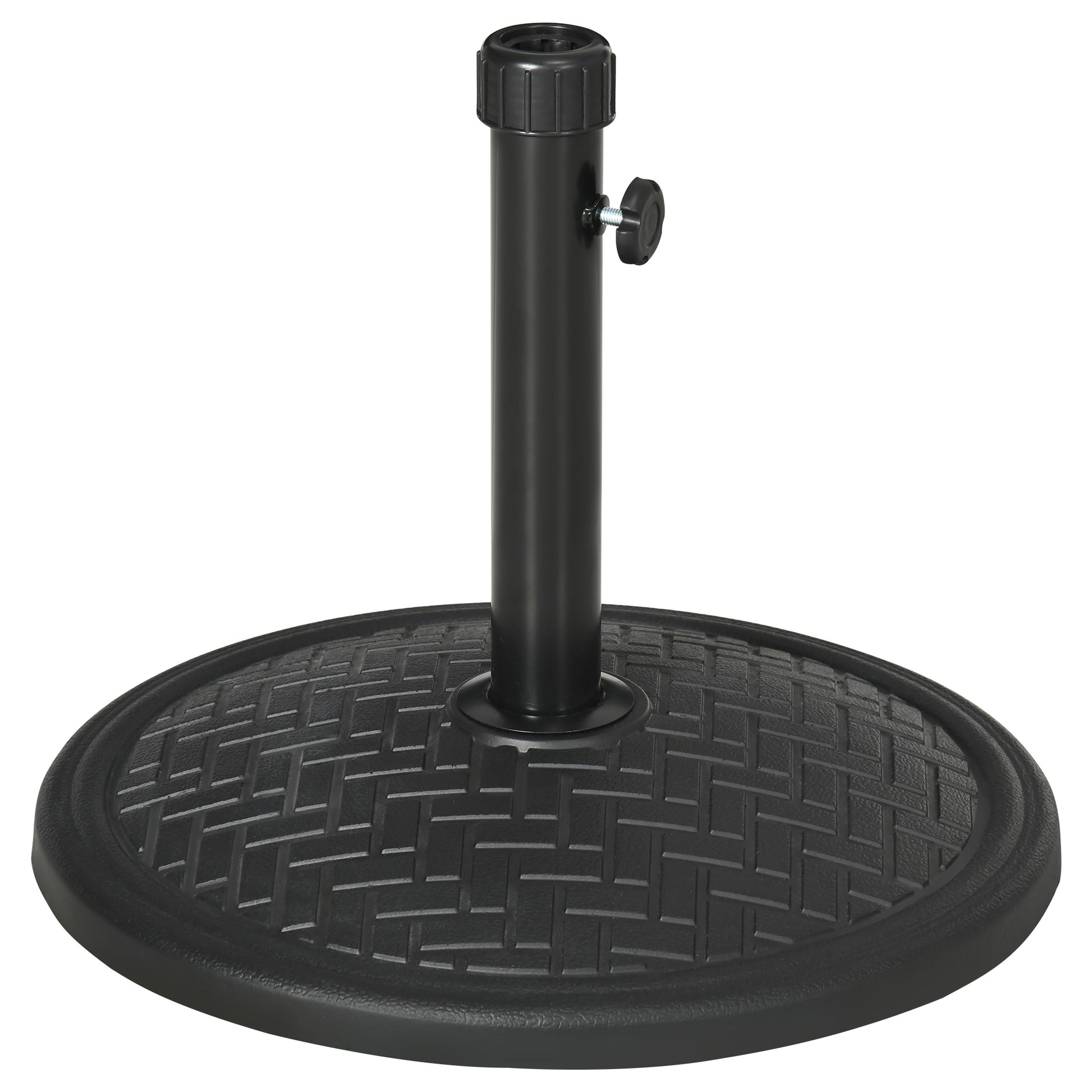 Outsunny Base De Sombrilla De Hormigón 14 Kg Para Mástil De Ø32-38 Mm Ø46x34 Cm_0