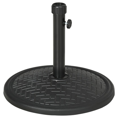 Outsunny Base De Sombrilla De Hormigón 14 Kg Para Mástil De Ø32-38 Mm Ø46x34 Cm_0