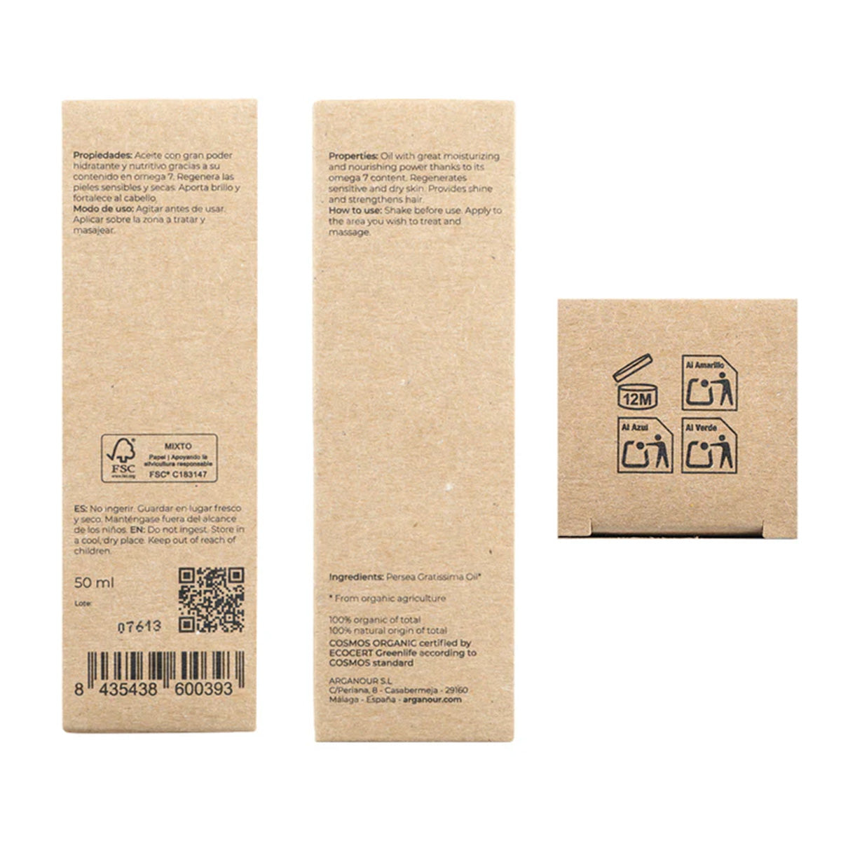 Óleo de Abacate Biológico Arganour 50ml