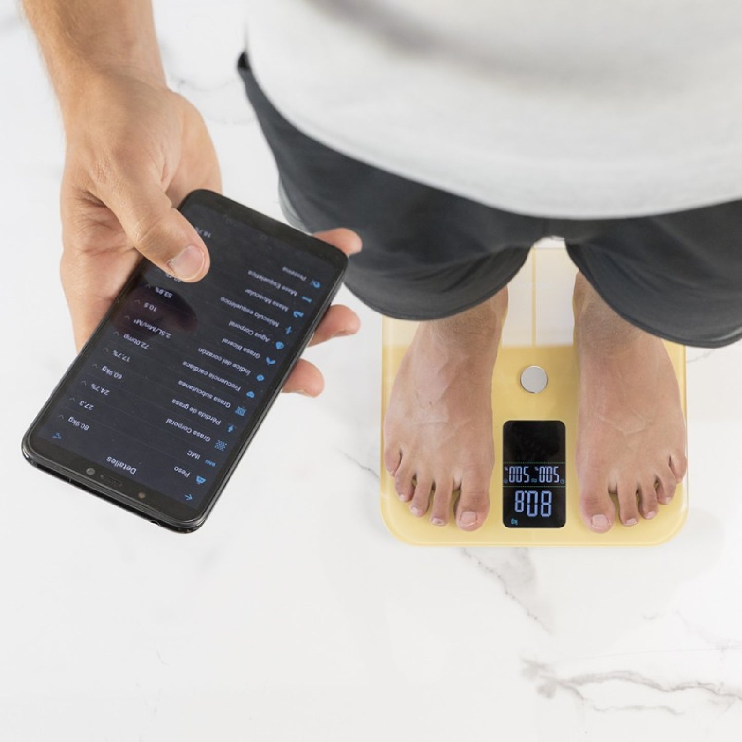 Cecotec Báscula De Baño Con App Surface Precision 10400 Smart Healthy Vision Yellow_3