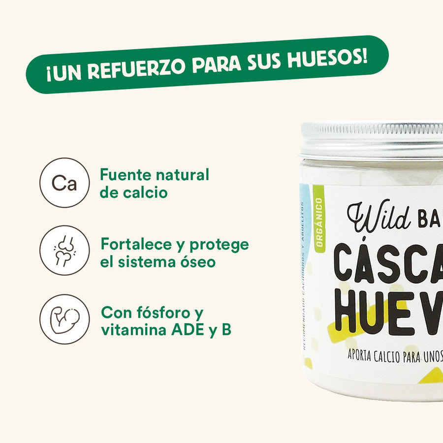 Suplemento para animais de estimação Wild Balance Organic Eggshell 140g