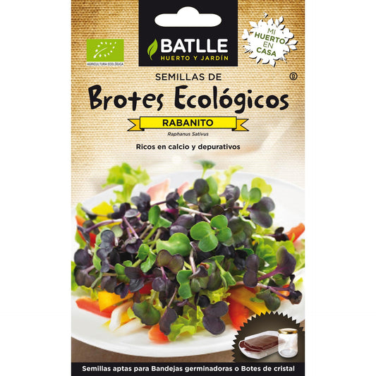 Sementes de Rebento de Rabanete Biológico Sango Batlle