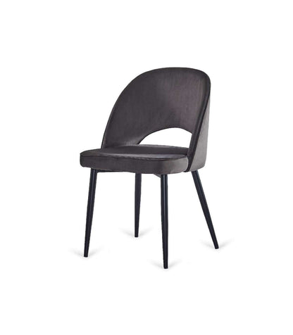 Pack De 4 Sillas Nueva Teruel Tela Velvet En Negro. 89 Cm (alto) 48 Cm (ancho) 48 Cm (fond_0