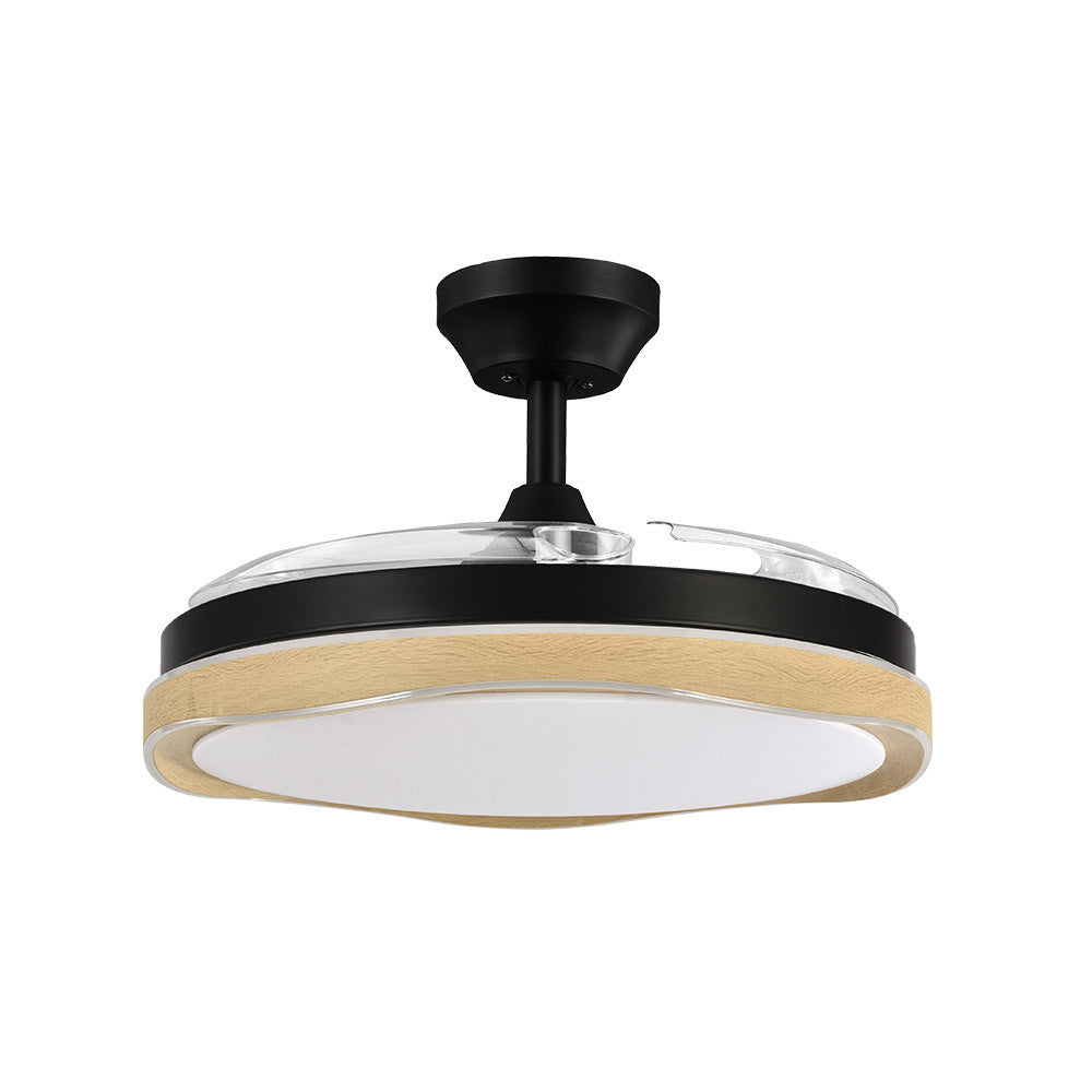 Ventilador Dc Blondi Negro/madera 3aspas107d 7200lm 6vel 3000k,4500k,6000k Remoto+temporizador+memoria_1