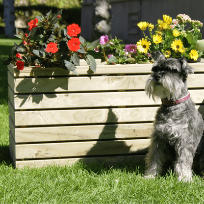 Jardinera Luxe De Madera Tratada Vidahuerto 80x40x40 Cm._4