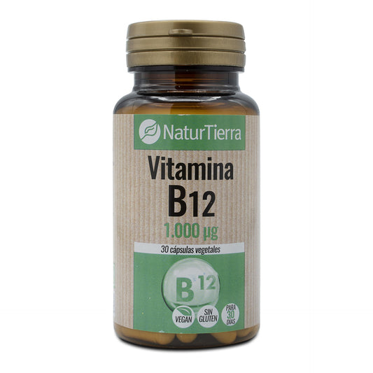 Vitamina B12, 30 cápsulas vegetais. NaturTierra