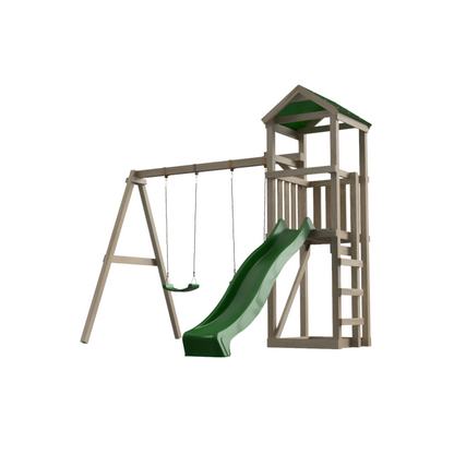 Parque Infantil Masgames Carlit L Techo De Lona Basica Con Columpio Doble._4