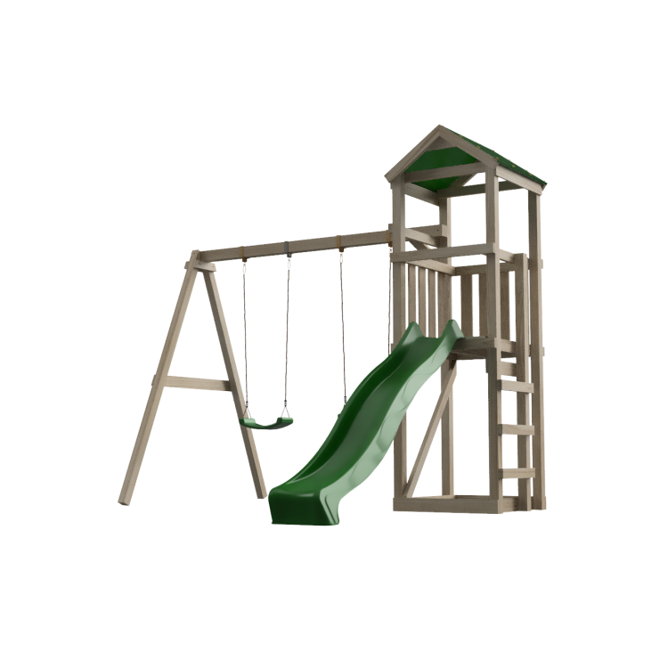 Parque Infantil Masgames Carlit L Techo De Lona Basica Con Columpio Doble._4