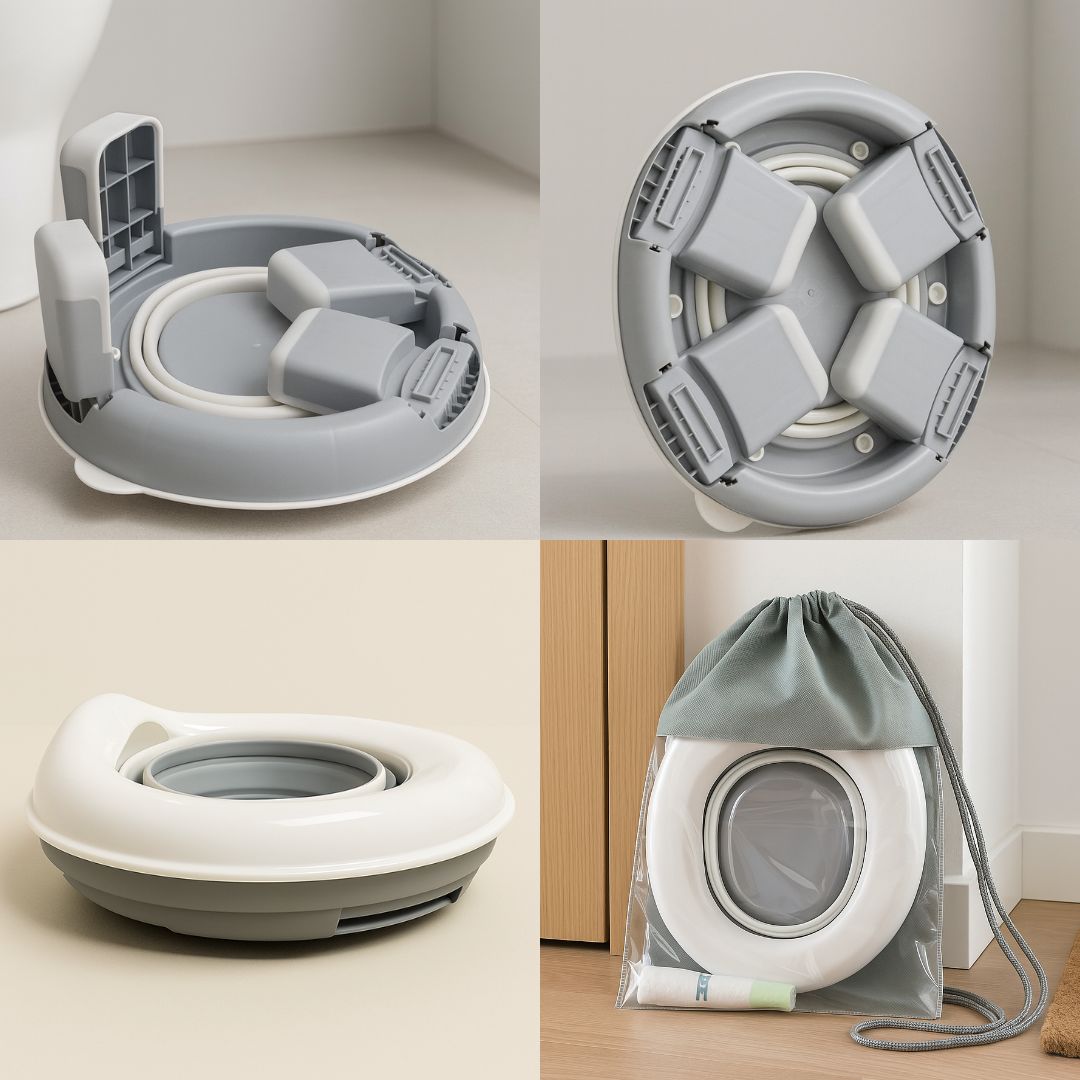 Bathby | Orinal Infantil Multifunción Plegable, Color Gris Y Blanco_1