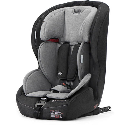 Cadeira auto KinderKraft Safety Fix cinzento/preto com ISOFIX