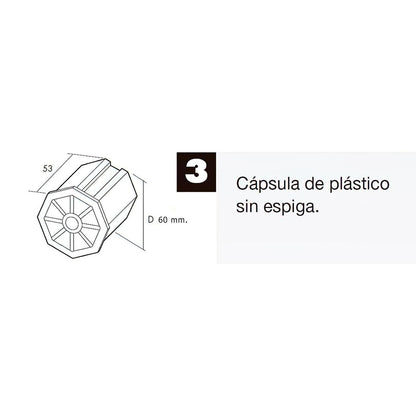 Capsula Persiana Plastico Sin Espiga Para Eje 60 Mm._3