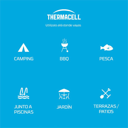 Difusor de mosquitos sem fios para exterior Thermacell® Black, até 20 m², inodoro e silencioso