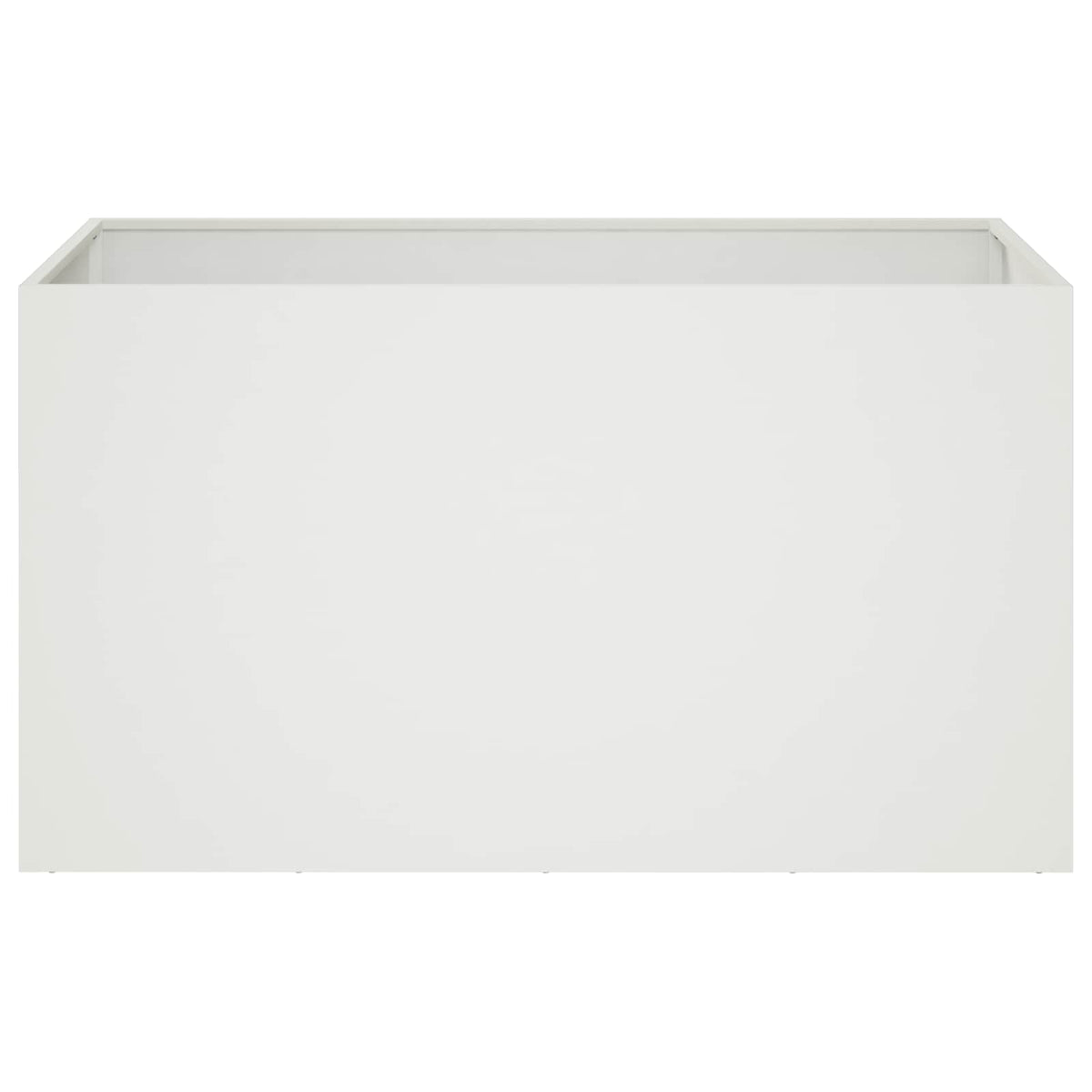 Macetero De Jardín 2 Uds. Blanco 80 X 50 X 50 Cm_3