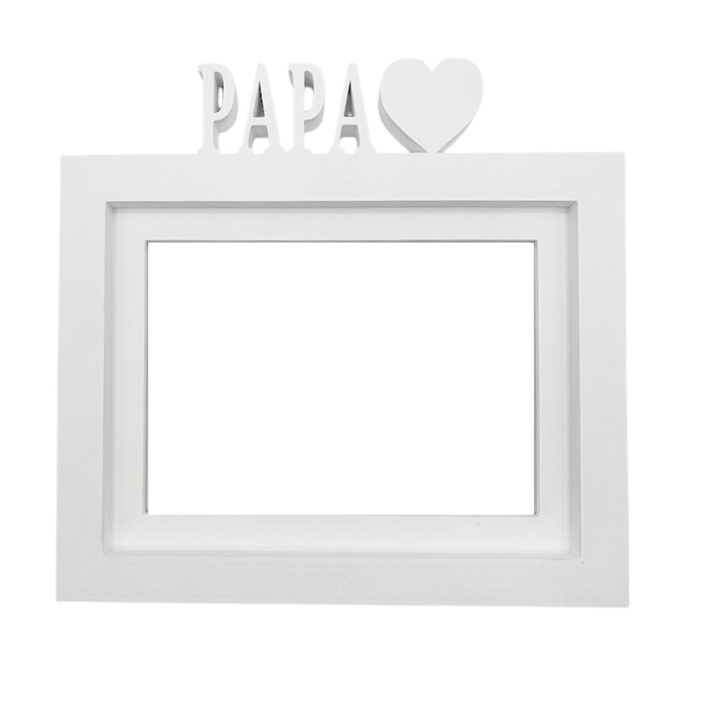 Marco De Fotos Mesa O Pared Modelo Papa 24x22.5cm Para Fotos 15x20cm Blanco_0