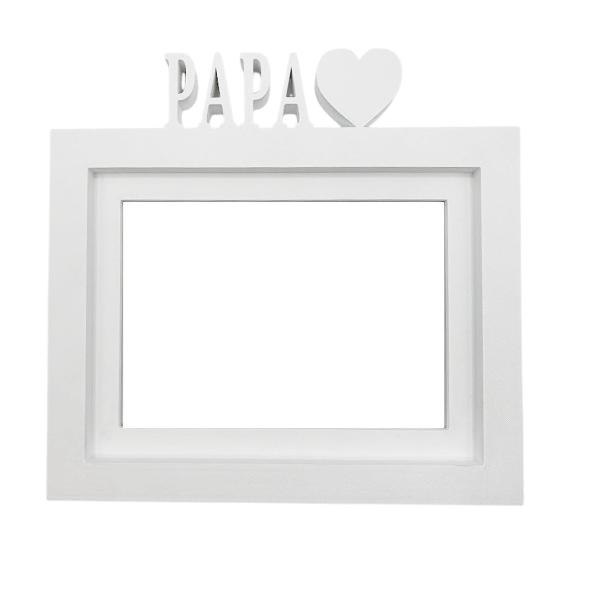 Marco De Fotos Mesa O Pared Modelo Papa 24x22.5cm Para Fotos 15x20cm Blanco_0