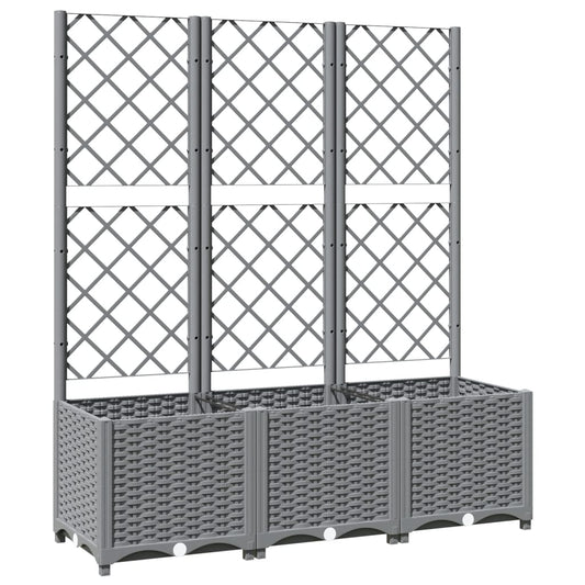 Macetero De Jardín Gris Claro 120 X 40 X 136 Cm_0