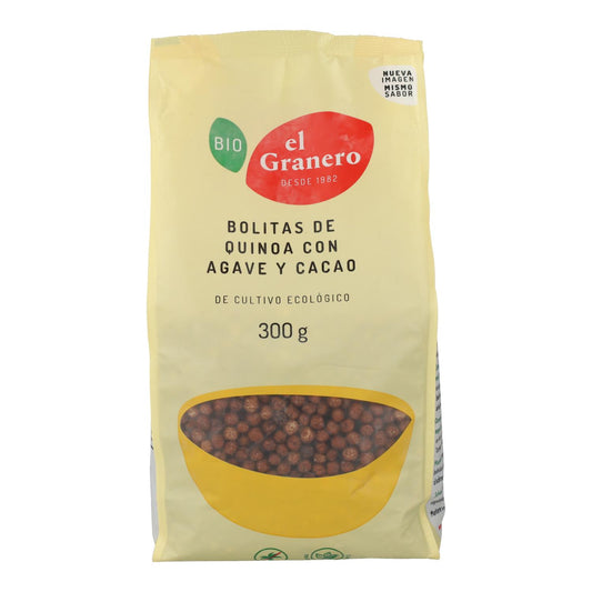 Bolas de Quinoa com Agave e Cacau El Granero, 300 g