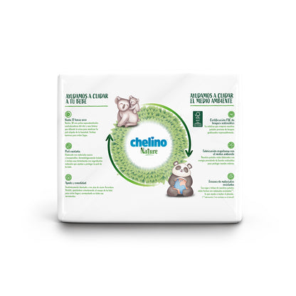 Fraldas Chelino Nature T5 13-18 kg 30 unidades
