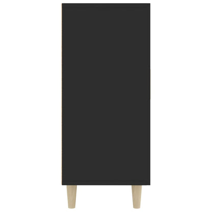 Aparador De Madera De Ingeniería Negro 90x34x80 Cm / Vetonek_0