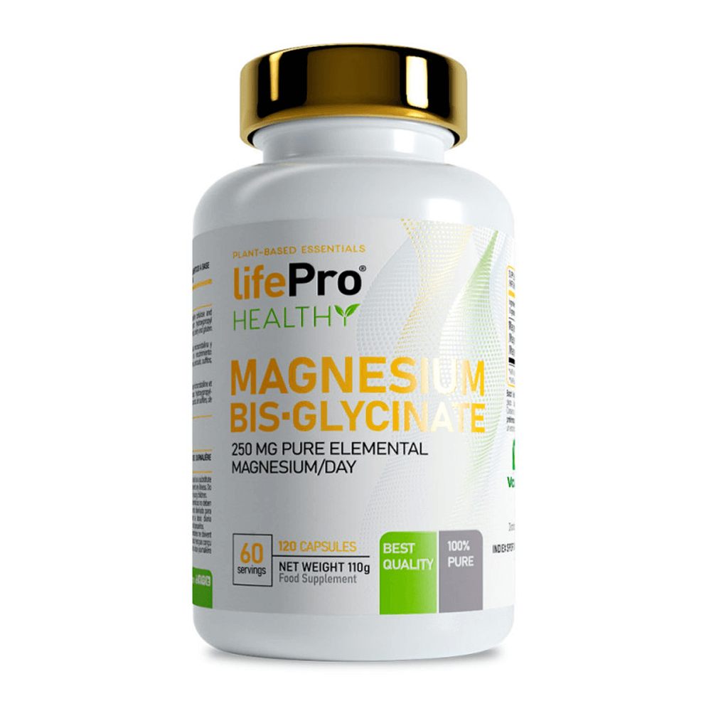 Bisglicinato De Magnesio - 120 Cápsulas - Magnesio - Lifepro_0