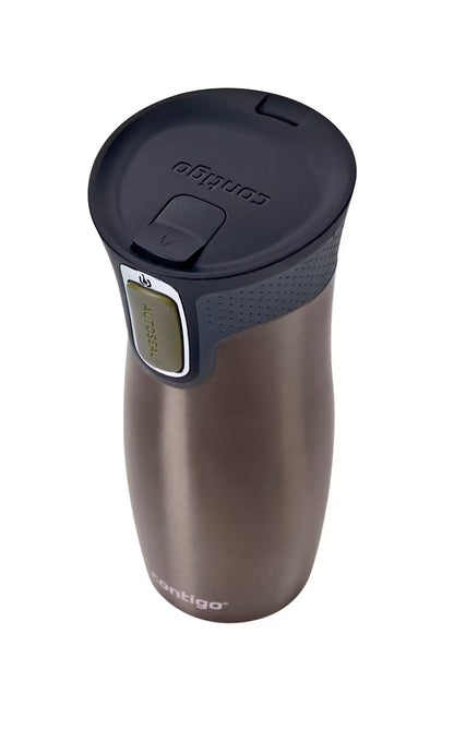 Termo Acero Inoxidable West Loop SS 470ML con Autosellado Moca Latte Contigo