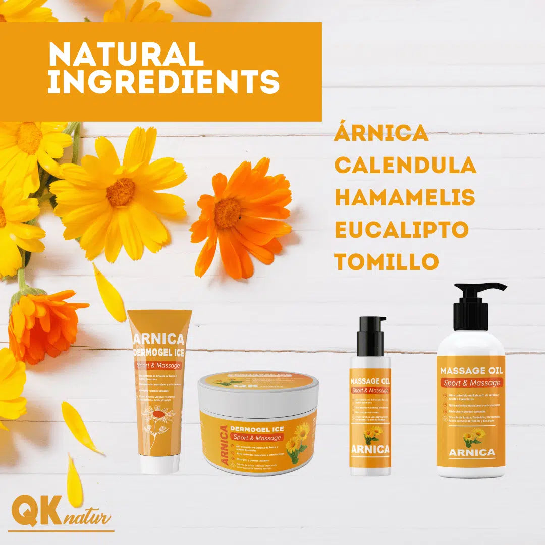 QKnatur - Gel Crema Árnica Para Músculos Y Articulaciones 100ml | Efecto Frío | Caléndula Y Hamamelis | Absorción Rápida_3