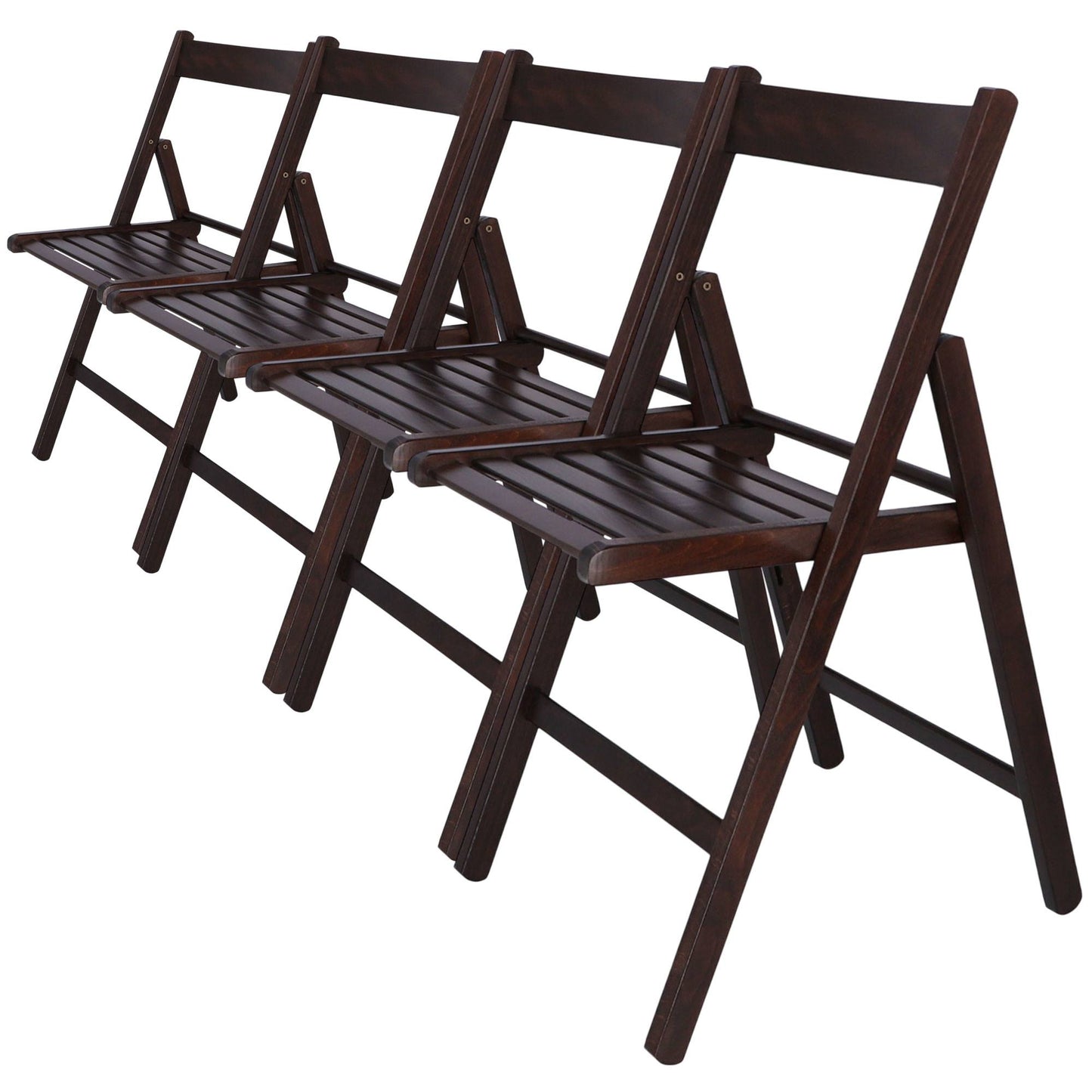 Well Home Mobiliario & Decoración - Pack 4 Sillas Bas En Madera De Haya, Acabado Wengue_0