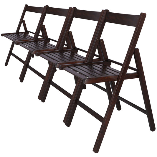 Well Home Mobiliario & Decoración - Pack 4 Sillas Bas En Madera De Haya, Acabado Wengue_0