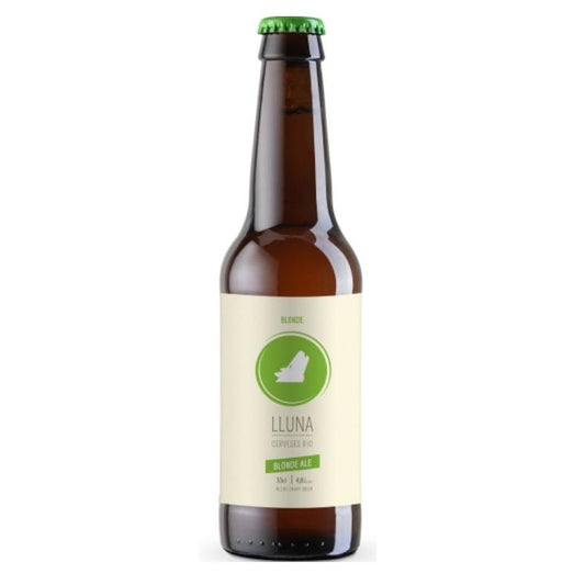Cerveja biológica Blonde Ale 4,8% alc Cerveses sem glúten Lluna 33cl