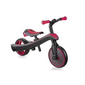 Triciclo descapotável Trike Explorer 2 em 1 vermelho 