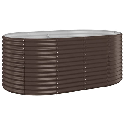 Jardinera Arriate Acero Galvanizado Marrón 175x100x68cm_0
