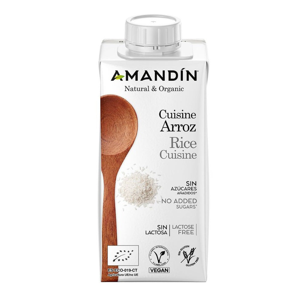 Crema para Cocinar Cuisine de Arroz Bio Amandin 200 ml