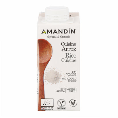 Crema para Cocinar Cuisine de Arroz Bio Amandin 200 ml