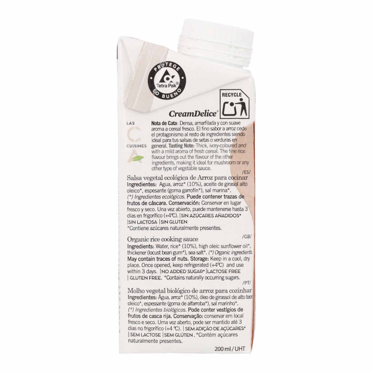 Crema para Cocinar Cuisine de Arroz Bio Amandin 200 ml