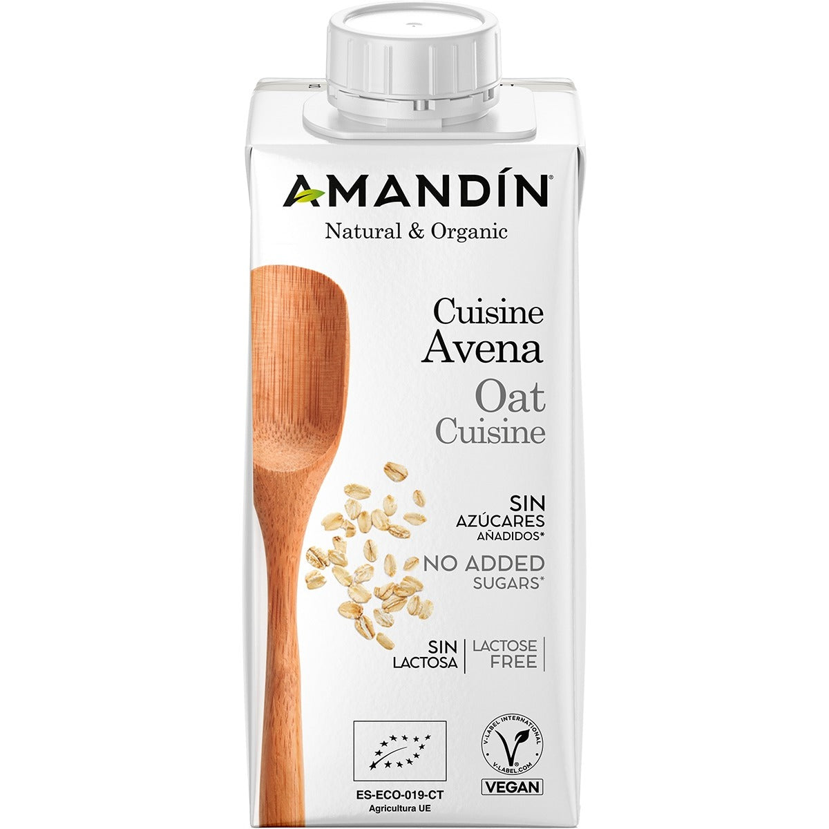 Crema para Cocinar Cuisine de Avena Bio Amandin 200 ml