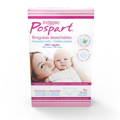 Braguitas Desechables INDASEC POSPART® Talla única 4 Uds
