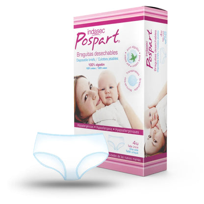 Braguitas Desechables INDASEC POSPART® Talla única 4 Uds