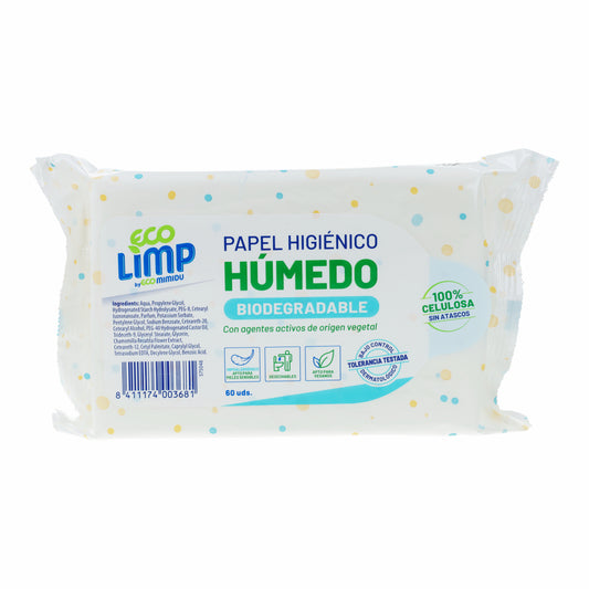 Papel Higiénico Húmido Mimidu ECO 60 Unidades