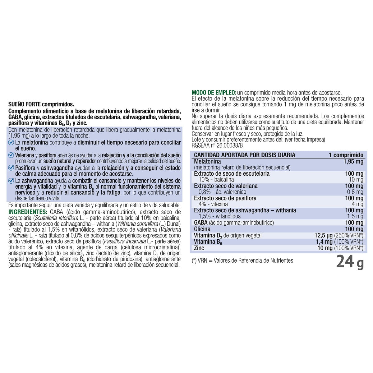 Sleep Forte Santiveri 30 Comprimidos