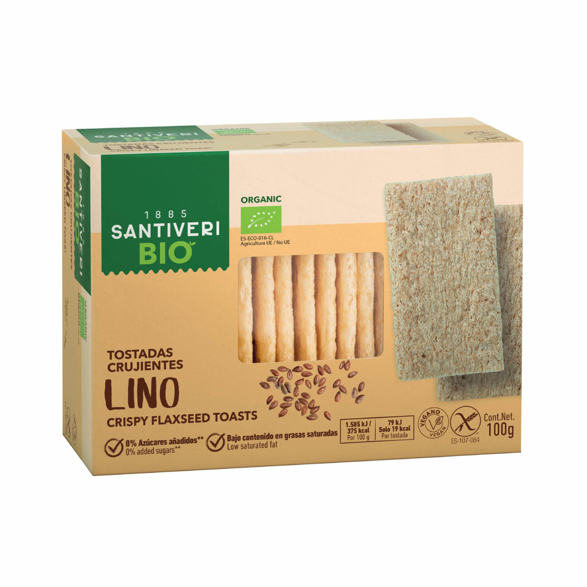 Tostadas Lino Bio Santiveri 100 g