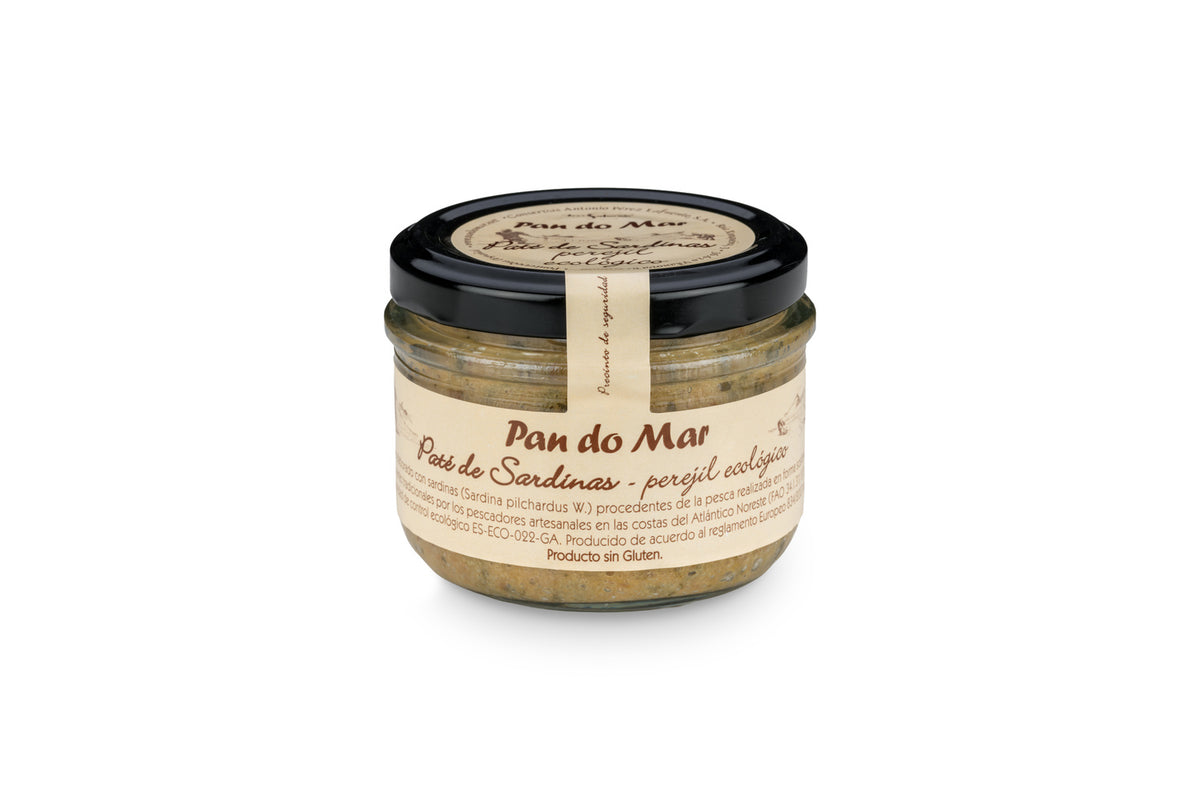 Paté de sardina con perejil ecológico en Vidrio Pan do Mar 125g