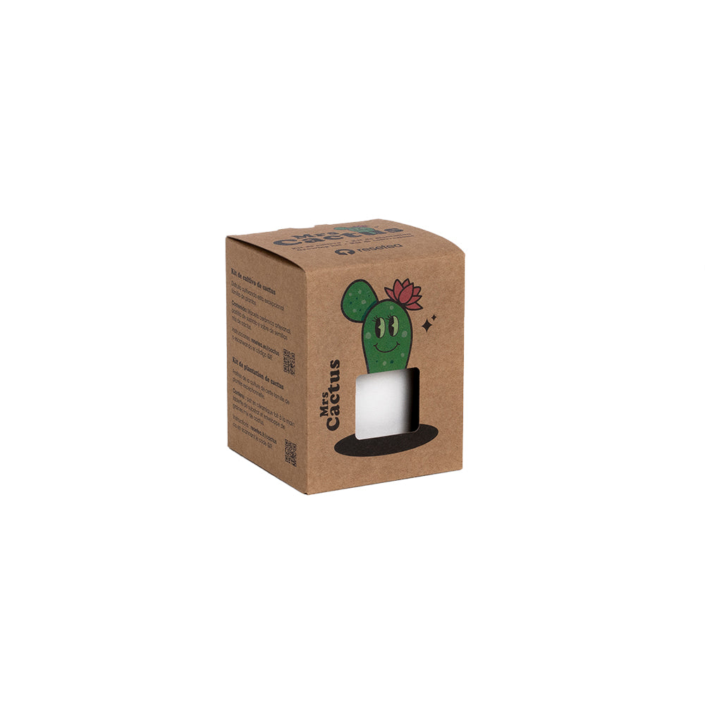 Mrs. Cactus | Kit De Cultivo De Cactus Con Maceta De Barro Artesanal_0