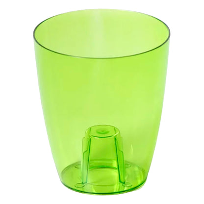 Maceta Coubi Orchid 2,4l., Dimensiones (mm) 160x160x183, Color Verde Transparente